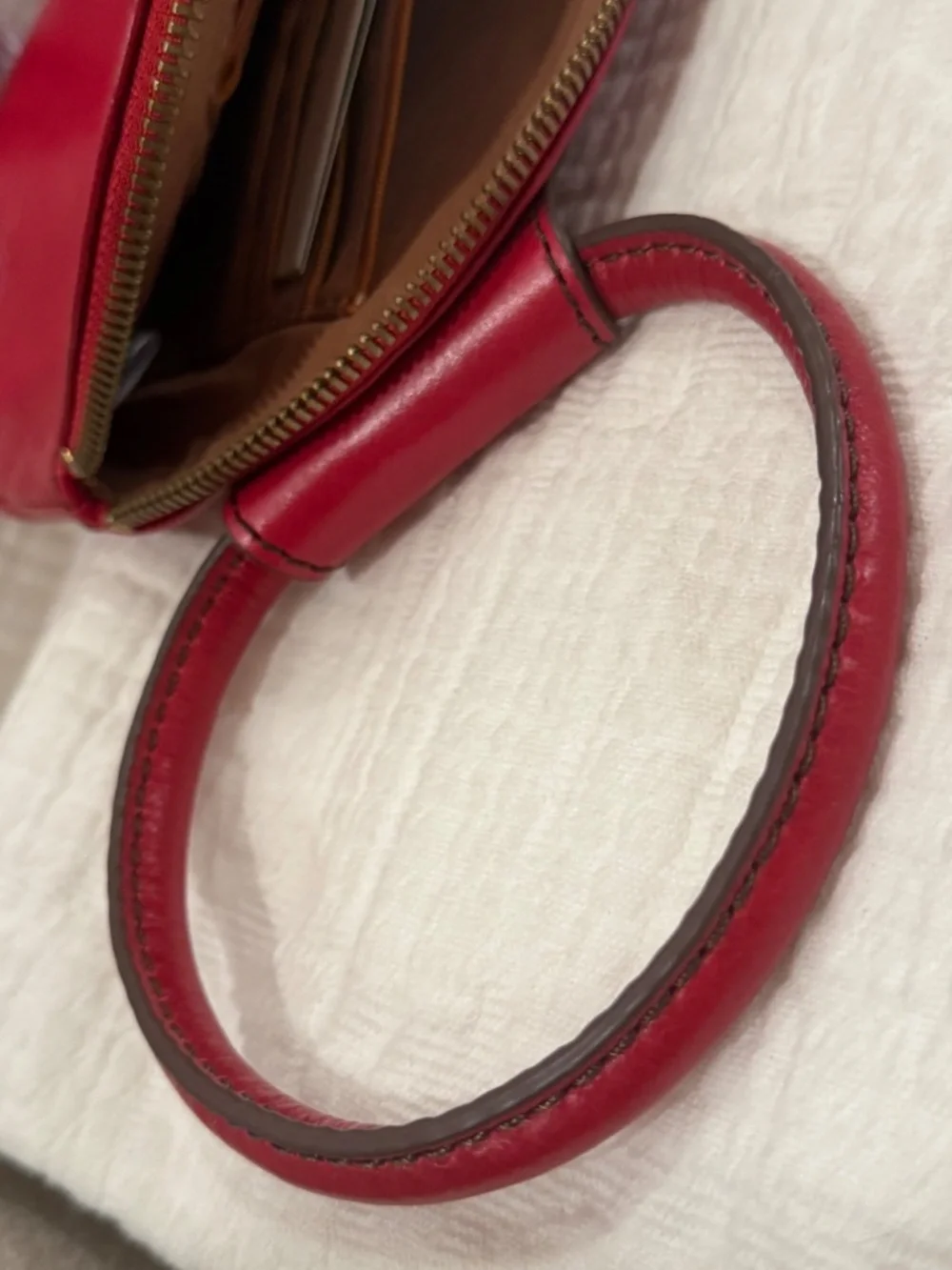 HOBO SABLE Wristlet & Wallet Polished Leather SET with dust bag Claret (RED) NWT